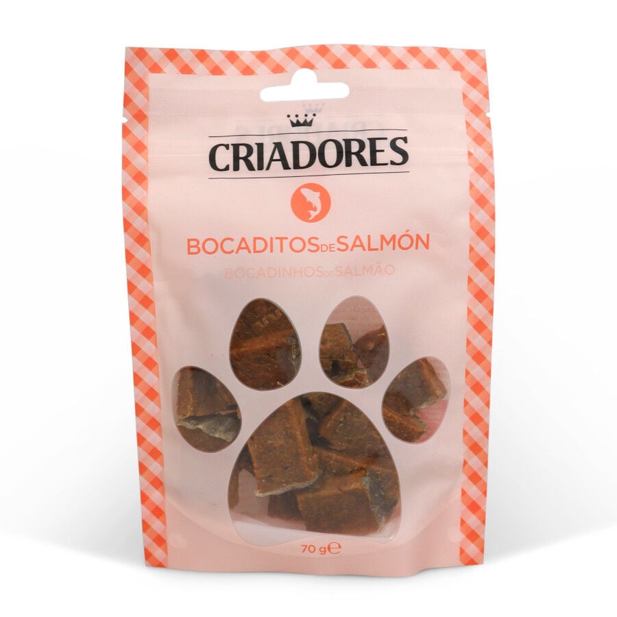 70 g Criadores Bocaditos de Salm&oacute;n snack para perros, , large Imagen numero 1